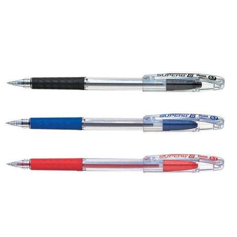 Pentel BK101 Superb G 1.0mm Fine Ballpoint Rubber Grip – Elex Academic ...