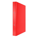 DONAU A4 2R 25mm RING BINDER PP ROUND BACK BLACK (Each)