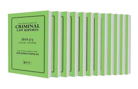 South African Criminal Law Reports, The (full set from 1990-2018)