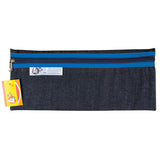4KIDS SCHOOL PENCIL BAG DENIM 33cm BLUE