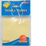 DONAU STICKY NOTES PAD 75 X 75 YELLOW 100 SHEETS