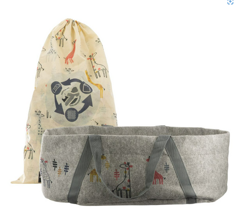 Totes Babe  Giraffe Baby Carrier Grey