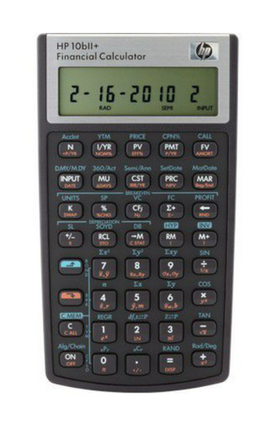 HP 10BII+ Algerbraic Business Calculator