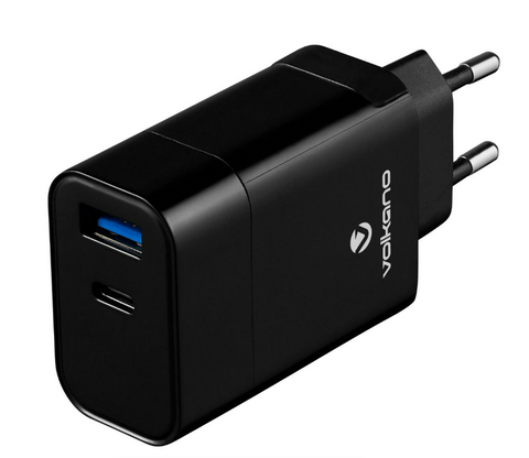 Volkano Express Series QC3.0 + PD Wall Charger, 18W, with cable