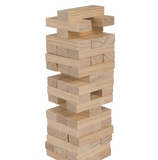Quest 60Pc Giant Wooden Tumble Tower Natural