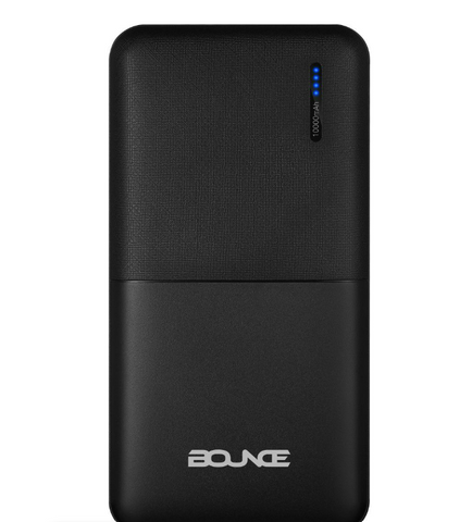 Bounce Juiced Series 10,000 mAh Powerbank - Black