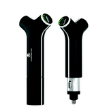 Volkano 3- in - 1 Car Charger, 2200mAh Powerbank and Flashlight