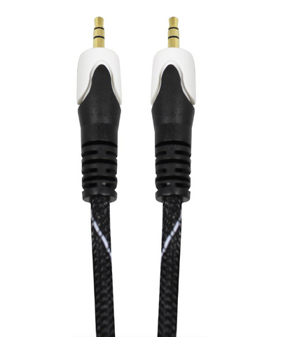 Volkano Slim series Aux Cable 2m Black