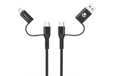 Volkano Weave series 4-in-1 charge & data cable