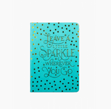 Quest Leave a Sparkle Notebook. Aqua