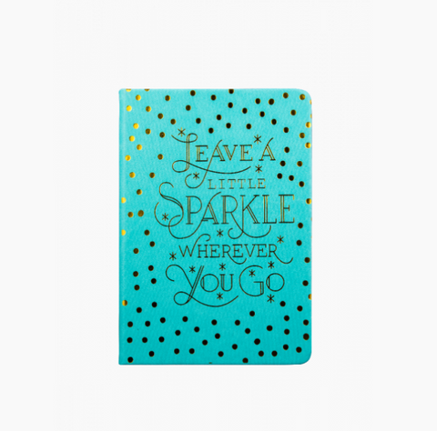 Quest Leave a Sparkle Notebook. Aqua
