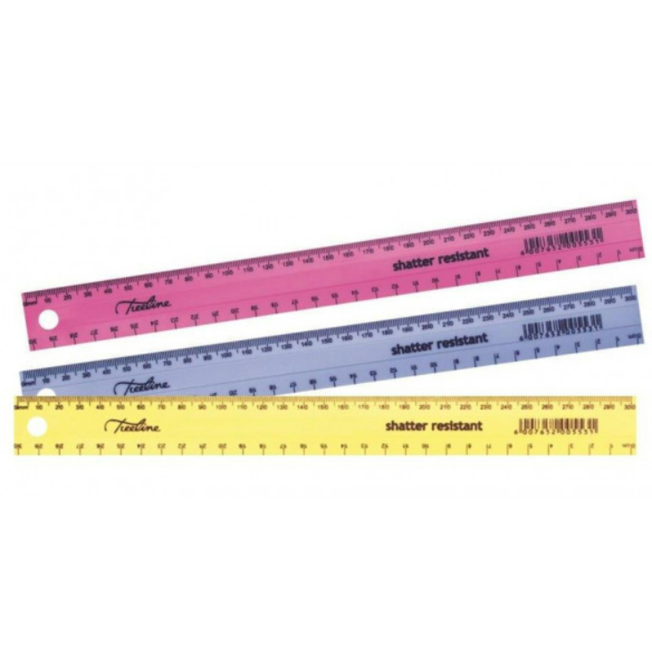 Treeline Rulers Plastic – Elex Academic Bookstore
