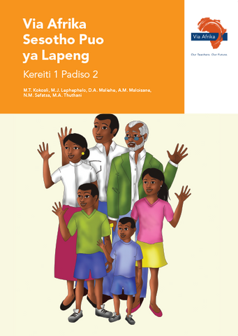 "Via Afrika Sesotho Home Language Grade 1 Reader 2 Stories: 1. Lelapa leso 2. Boipaballo lapeng  3. Mmele wa ka   4. Ke boloka mmele wa ka o bolokehile (Printed book.)"