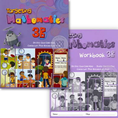 PRIMARY LEVEL TARGETING MATHS 3B (CLASS PACK OF 20 TEXTBOOKS & 20 WORKBOOKS) - SINGAPORE MATHS