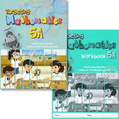 PRIMARY LEVEL TARGETING MATHS 5A (CLASS PACK OF 20 TEXTBOOKS & 20 WORKBOOKS) - SINGAPORE MATHS