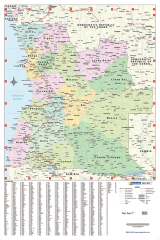 Angola Wall Map