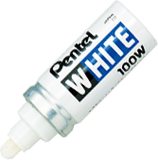 PENTEL White Paint Markers X100-W White Marker