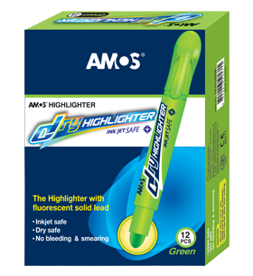 AMOS  DRYHIGHLIGHTER TWIST-UP 12'S GREEN - HLD12DGR