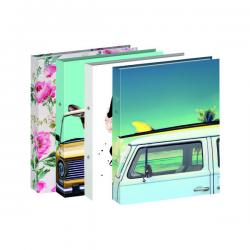 RINGBINDER A4  BOARD 2R 25mm  FASHION ASSORTED 4 PACK