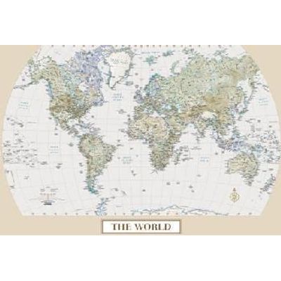 World antique small tube map (Sheet map, rolled)