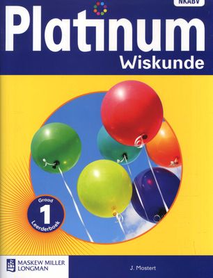 Platinum Wiskunde NKABV - Gr 1: Leerdersboek (Afrikaans, Staple bound)(Learner's Book)