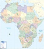 Africa Executive Political Wall Map