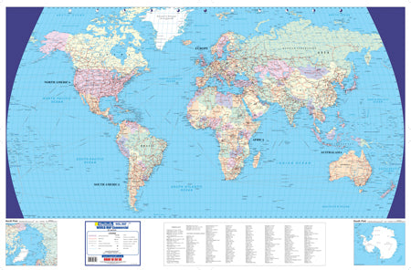 World Commercial Wall Map