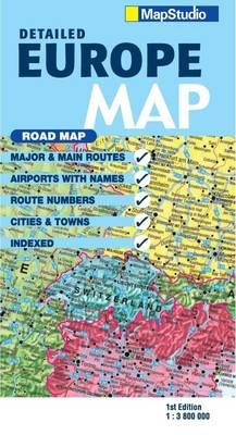 Road map Europe (Sheet map, folded)