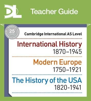 AS LEVEL HISTORY ONLINE TEACHER GUIDE