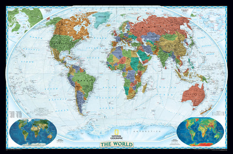 World Political Wall Map (National Geographic – Executive)