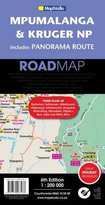 Mpumalanga & Kruger National Park includes panorama route road map (Sheet map, folded, 6th ed)