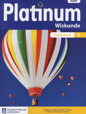 Platinum Wiskunde Graad 7 Leerderboek: (Afrikaans, Paperback) (Learner's Book)