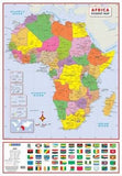 Africa Political Poster Map In Tube - 1:10 000 000 (Sheet map, rolled, 2nd edition)