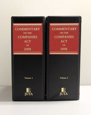 Commentary on the Companies Act of 2008 (published since 2018)