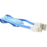 LDNIO Flat USB-A to USB-C Cable 1m-Blue