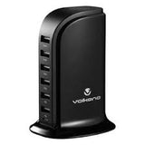 Volkano Peak series 6 port USB 2.4 A charger - BLACK