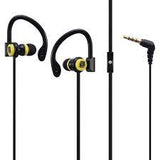 Bounce Break series hook-on earphones Black/Yellow