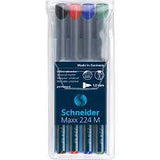 MAXX 224 M - 1.0MM MEDIUM OHP MARKER - PERMANENT Black 10's