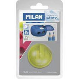 MILAN SHARPENER  + CAPSULE CONTAINER + ERASER BLISTER PINK *