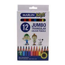 MARLIN KIDS TRI. JUMBO COL. PENCILS 1