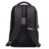 Kingsons Black Match Series 15.6` (39.6cm) Laptop Backpack with Dedicated Laptop Compartment and Striking Dotted Design