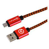 Amplify Pro Linked series Micro USB braided cable - 2 meter - black/red