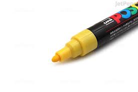 POSCA POSTER MARKER MEDUIM YELLOW PC-5M