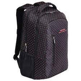 Kingsons Black Match Series 15.6` (39.6cm) Laptop Backpack with Dedicated Laptop Compartment and Striking Dotted Design