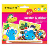 TOWER KIDS SCRATCH & STICKER 157 X 180MM