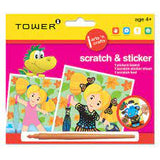 TOWER KIDS SCRATCH & STICKER 157 X 180MM