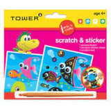 TOWER KIDS SCRATCH & STICKER 157 X 180MM