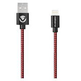 Volkano MFI Lightning Cable - Braids Series - 1.2m - Black/Red