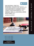 Municipal Fiscal Powers and Functions Act 12 of 2007; Government Immovable Asset Management Act 19 of 2007; Money Bills and Related Matters Act 9 of 2009 & Regulations 2e