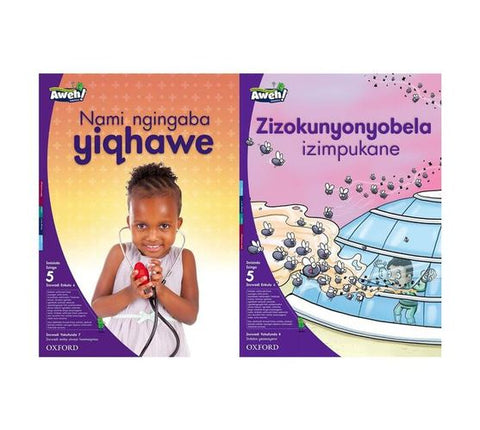 Aweh! IsiZulu Reading Scheme Grade 2 Level 5 Big Book 4 Nami ngingaba yiqhawe Zizokunyonyobela izimpukane